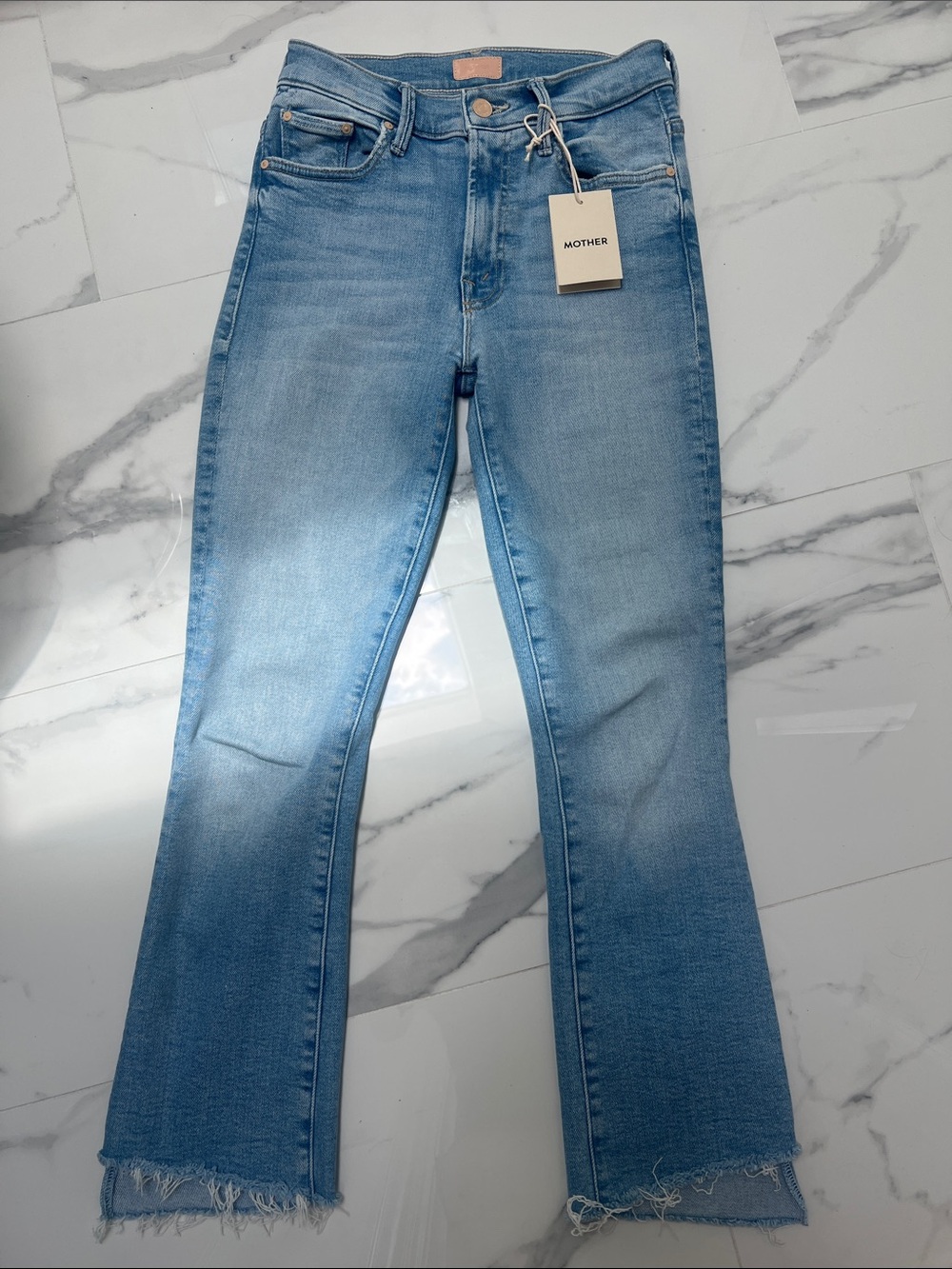 NWT MOTHER Inside Crop Step Fray in Limited Edition size 25